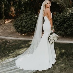 Cathedral wedding veil